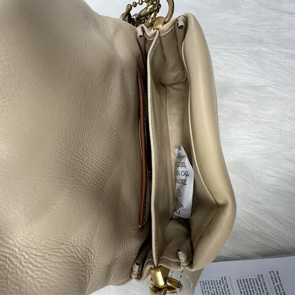 Coach Pillow Tabby Shoulder/Crossbody Bag 18 In Nappa Leather/Ivory C3880 NWT - Picture 6 of 8